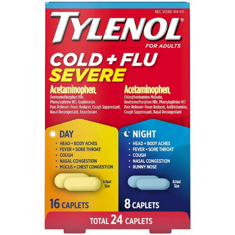 Tylenol Cold & Flu Severe Day/Night view 1