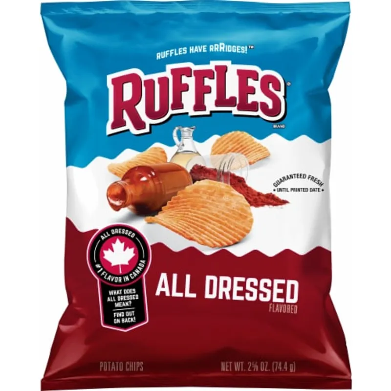 Ruffles Potato Chips All Dressed view 1