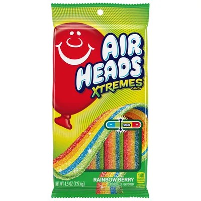 Airheads Xtremes Rainbow Berry Candy Belts 4.5 oz Bag