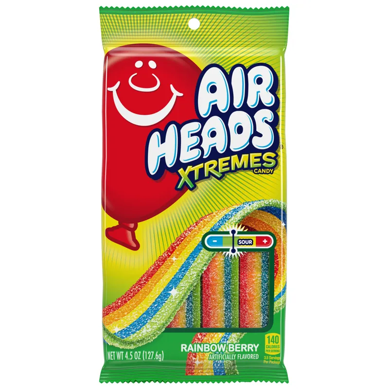 Airheads Xtremes Rainbow Berry Candy Belts Bag view 1