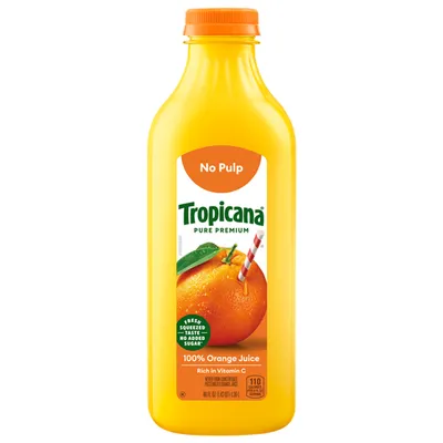 Tropicana Pure Premium Orange Juice No Pulp 46 oz