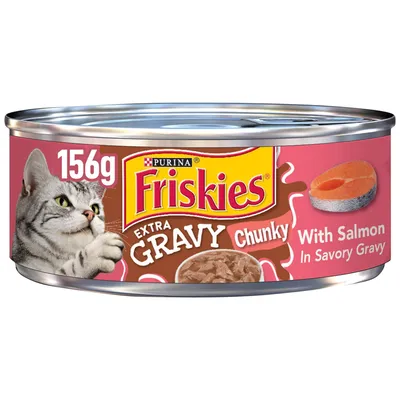 Purina Friskies SauceSations with Salmon & Tuna in Creamy Sauce 5.5 oz Can