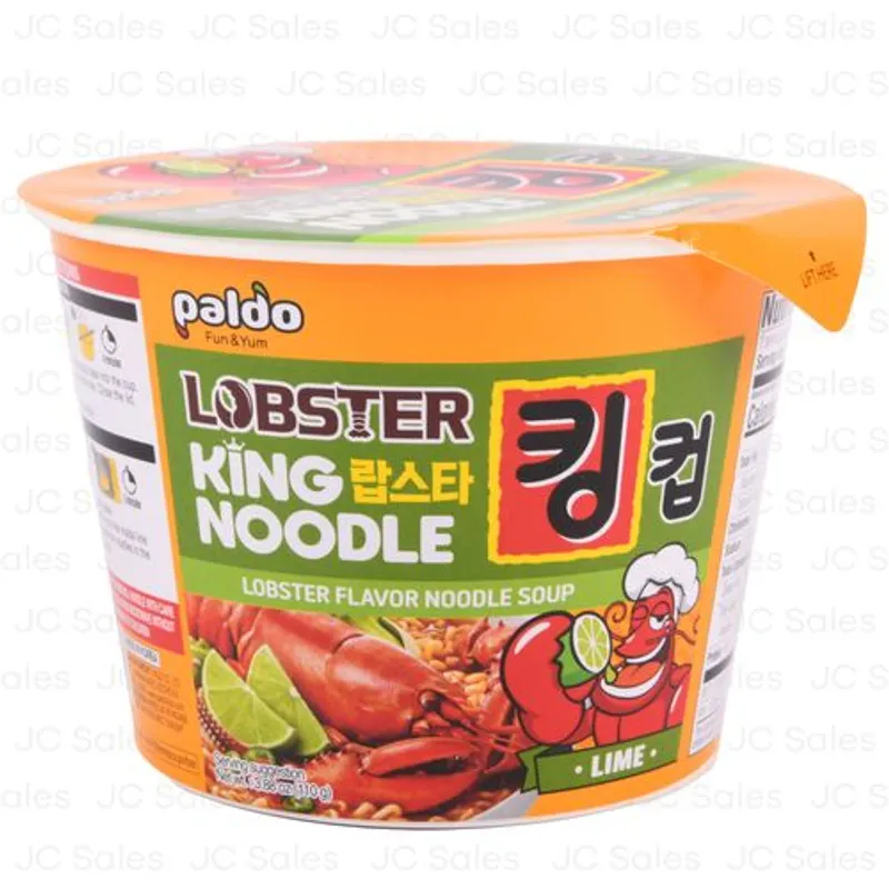 Paldo King Cup Noodle Lime Lobster Flavor view 1