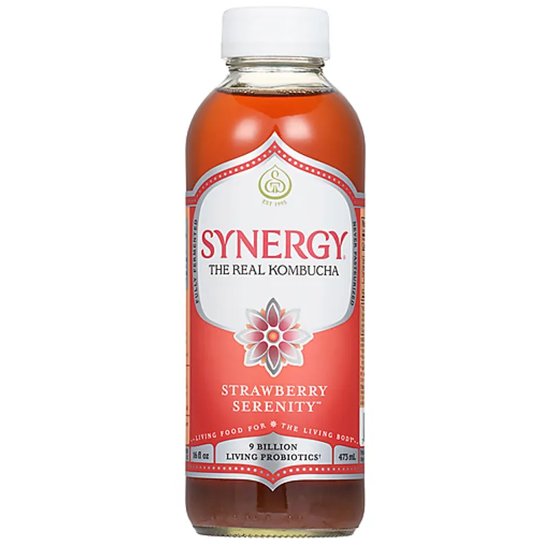 GT's Synergy Strawberry Serenity Kombucha view 1