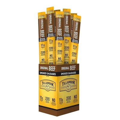 Tillamook Original Beef Smoked Sausage Deli Stick 1 oz Bag