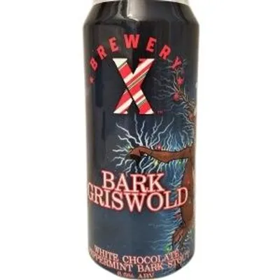 Brewery X Bark Griswold White Chocolate Peppermint Stout 16oz can 6-pack