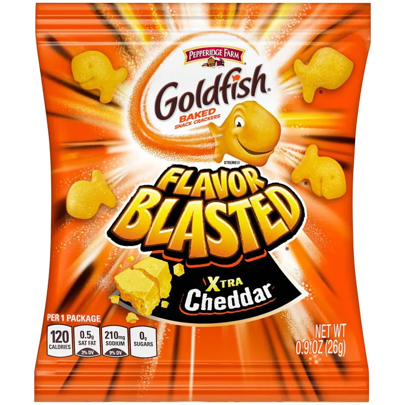 Pepperidge Farm Goldfish Flavor Blasted Xtra Cheddar Crackers view 1