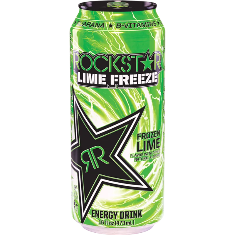 Rockstar Lime Freeze Energy Drink view 1
