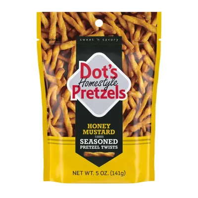 Dot's Homestyle Pretzels Honey Mustard Seasoned 5 oz Bag