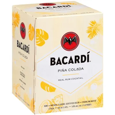 Bacardi Piña Colada 4 Pack 355 ml
