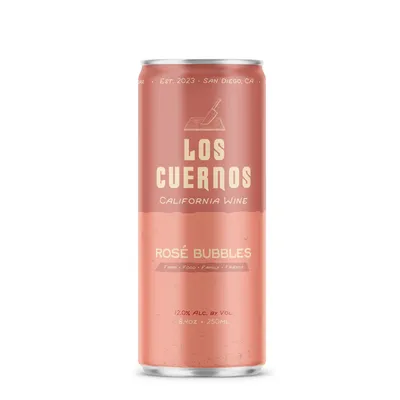 Los Cuernos Rosé Bubbles 8.4 oz can