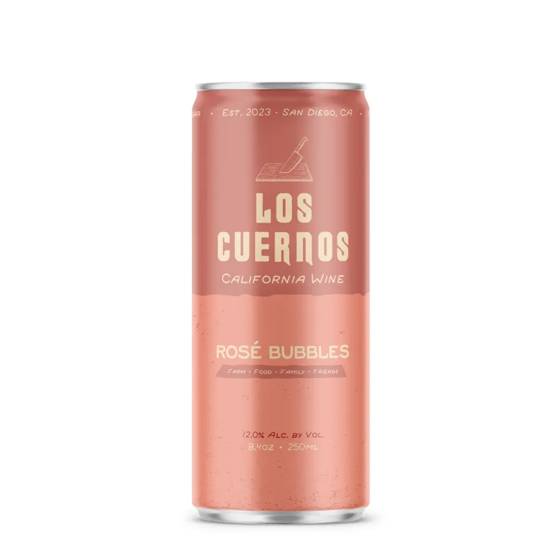 Los Cuernos Rosé Bubbles view 1