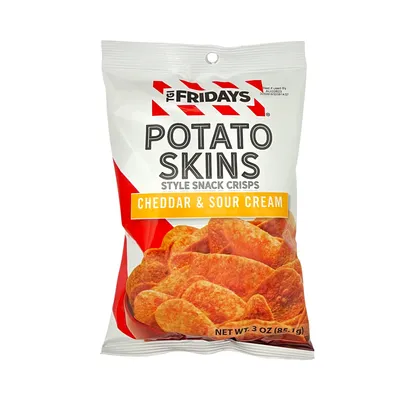 TGI Fridays Cheddar & Sour Cream Potato Skins 3 oz Bag