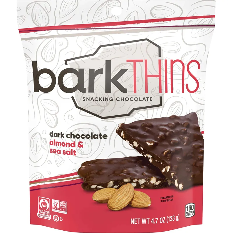 Barkthins Dark Chocolate Almonds view 1