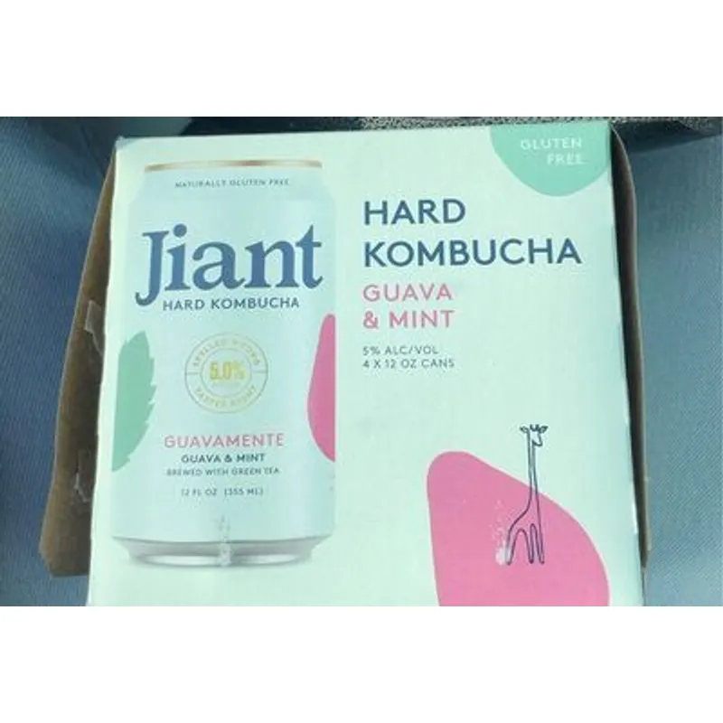 Jiant Hard Kombucha Guavamente view 1