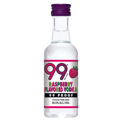 99 Brand Raspberry Flavored Vodka 50ml