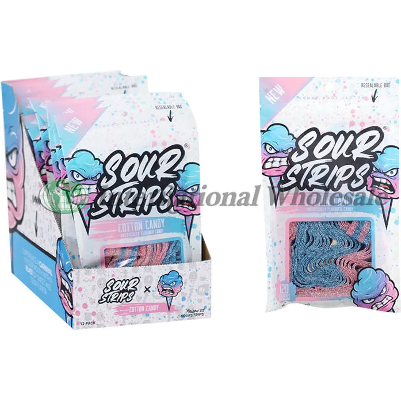 Sour Strips Cotton Candy view 1