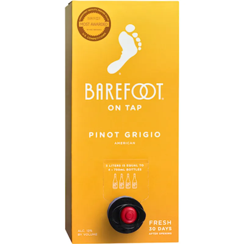 Barefoot On Tap Pinot Grigio Box view 1