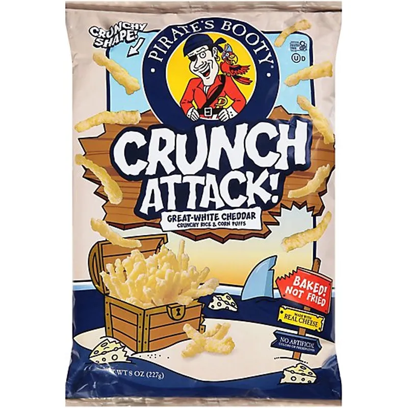 Pirates Booty Crunch Attack White Cheddar view 1
