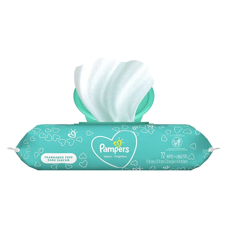 Pampers Baby Wipes Unscented view 1