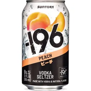 Suntory -196 Peach Vodka Seltzer