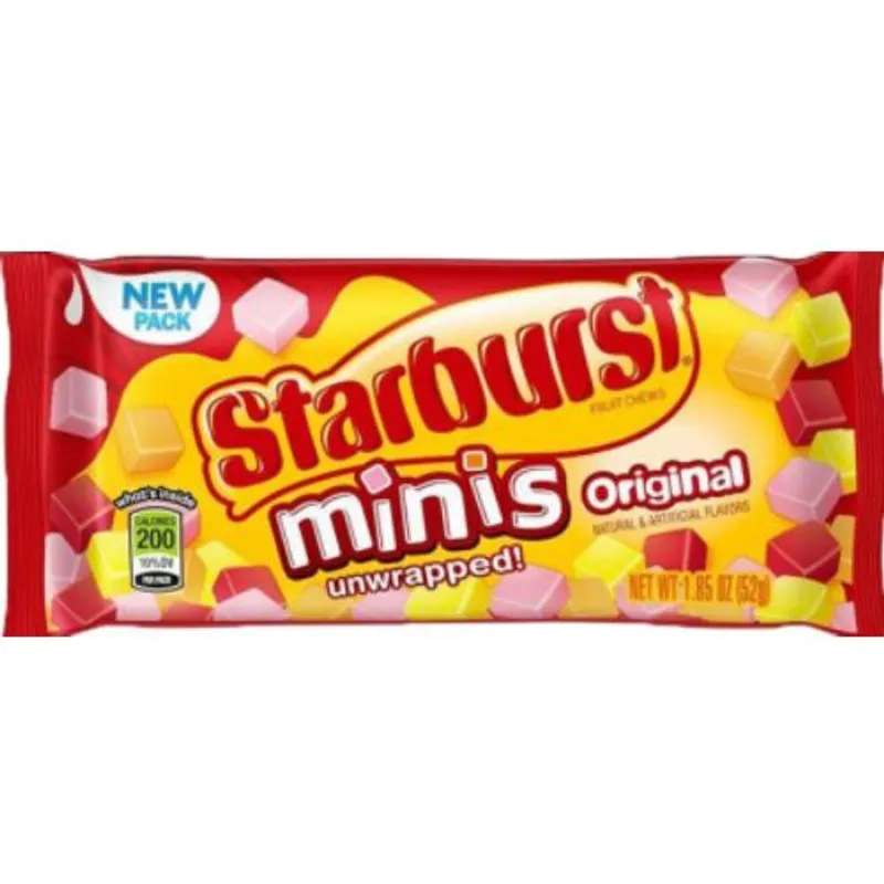 Starburst Unwrapped Original Mini Fruit Chews Candy view 1
