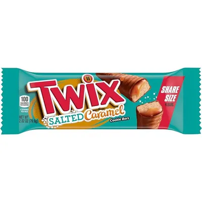 Twix Salted Caramel Chocolate Cookie Bars, Share Size, 2.82oz Pack