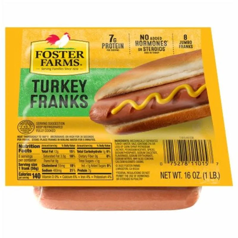 Foster Farms Turkey Franks view 1