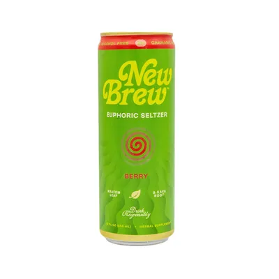 New Brew Euphoric Seltzer Berry 12oz Can