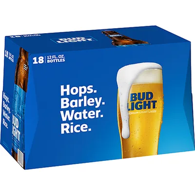 Bud Light 18 Pack 12 oz Bottles