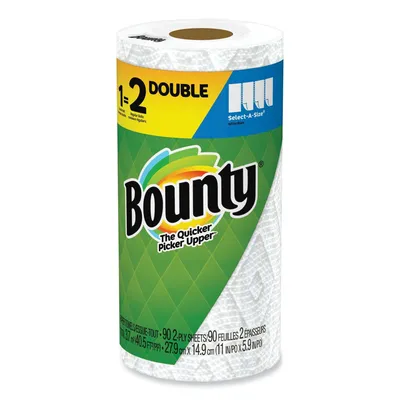 Bounty Select-a-Size Paper Towels 2-Ply 82 Sheets per Roll 48.18ft