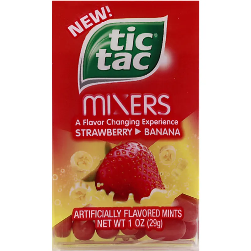 Tic Tac Mixers Strawberry Banana Box view 1