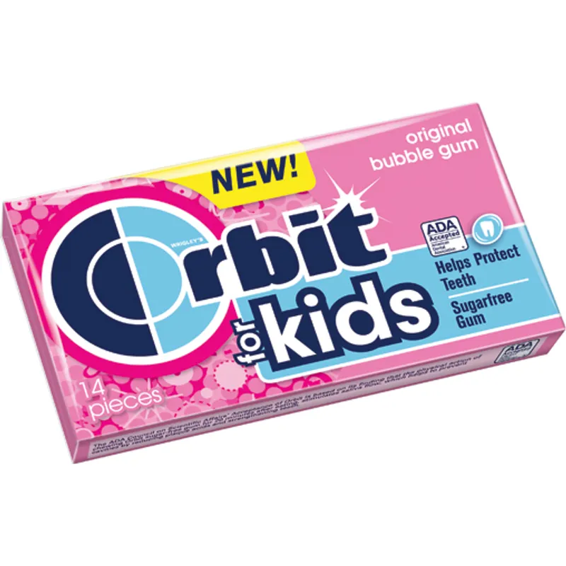 Orbit For Kids Sugarfree Gum Original Bubble Gum view 1