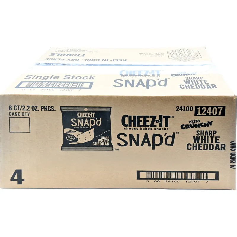 Cheez-It Snap'd Extra Crunchy Sharp White Cheddar view 1