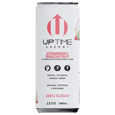 UPTIME Strawberry Dragon Fruit 12 fl oz Can