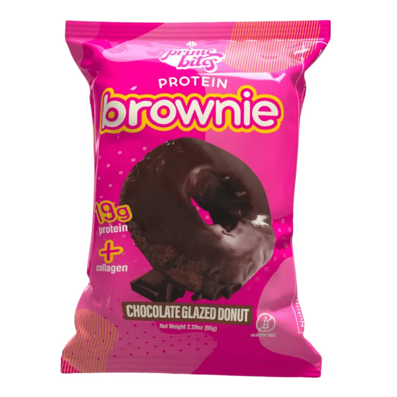 Prime Bites Protein Brownie Chocolate Glazed Donut view 1