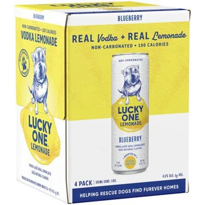 Lucky One Blueberry Vodka Lemonade 4-pack 12 oz cans