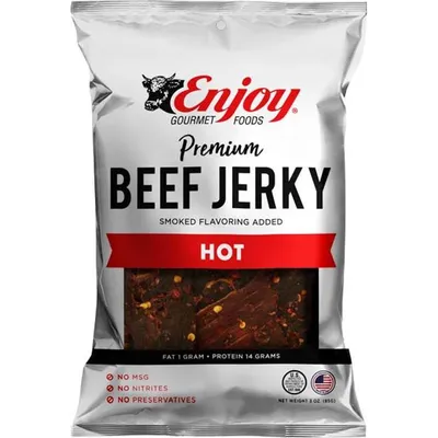 Enjoy Hot Beef Jerky 3 oz Bag