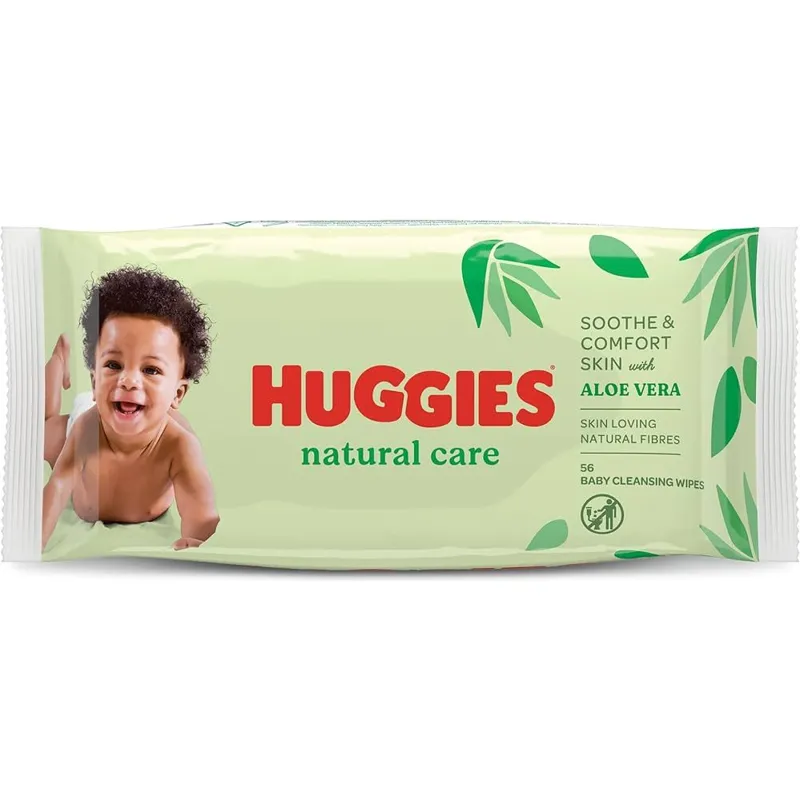 Huggies Natural Care Aloe Vera Baby Cleansing Wipes view 1