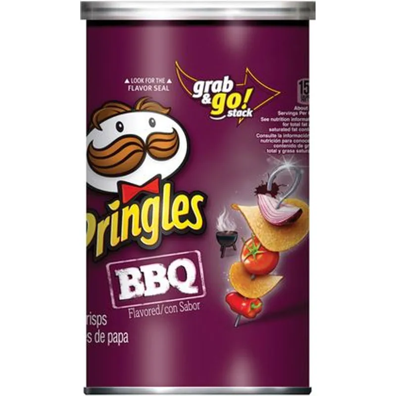 Pringles Potato Crisps BBQ view 1