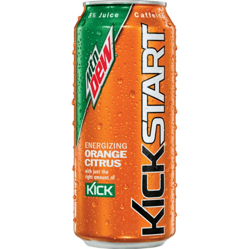 Mountain Dew Kickstart Flavored Energizing Citrus Orange view 1