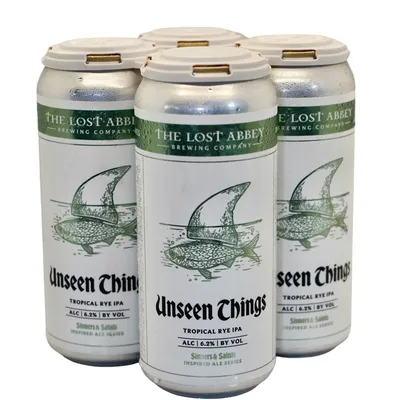The Lost Abbey Unseen Things Tropical Rye IPA 4 Pack 16 oz Cans