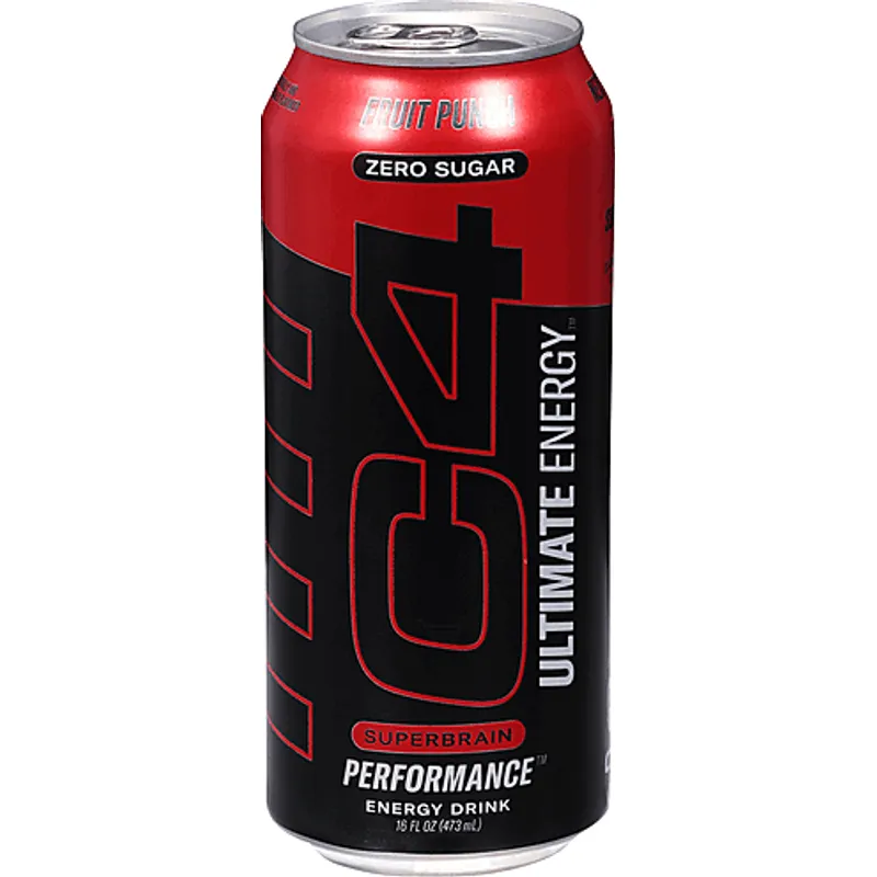 C4 Energy Drink, Zero Sugar, Performance, Fruit Punch view 1