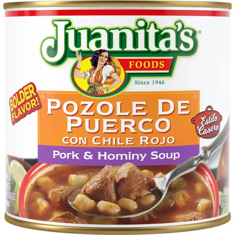 Juanita's Foods Pork Pozole with Red Chile Soup view 1