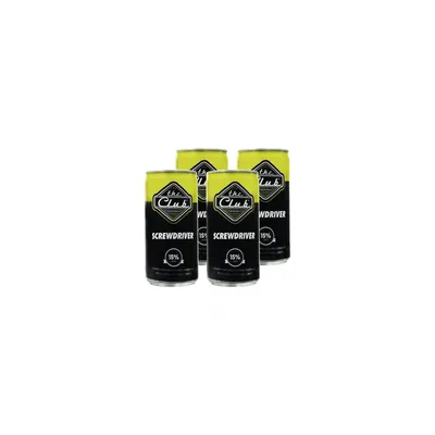 The Club Screwdriver 4 Pack 200 mL