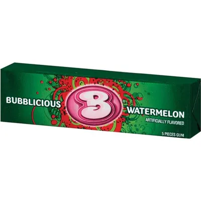 Bubblicious Gum Watermelon Pack 5 Ct