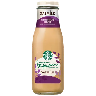 Starbucks Coffee Drink, Chilled, Oatmilk, Dark Chocolate Brownie 13.7oz Bottle