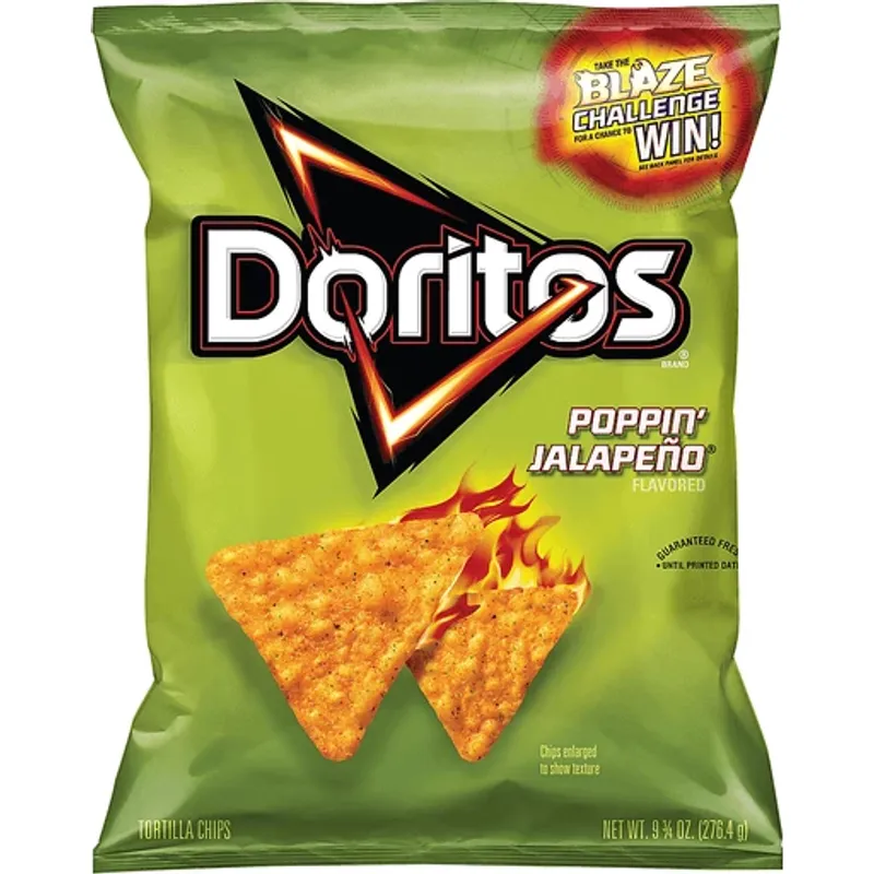 Doritos Poppin Jalapeno Tortilla Chips view 1