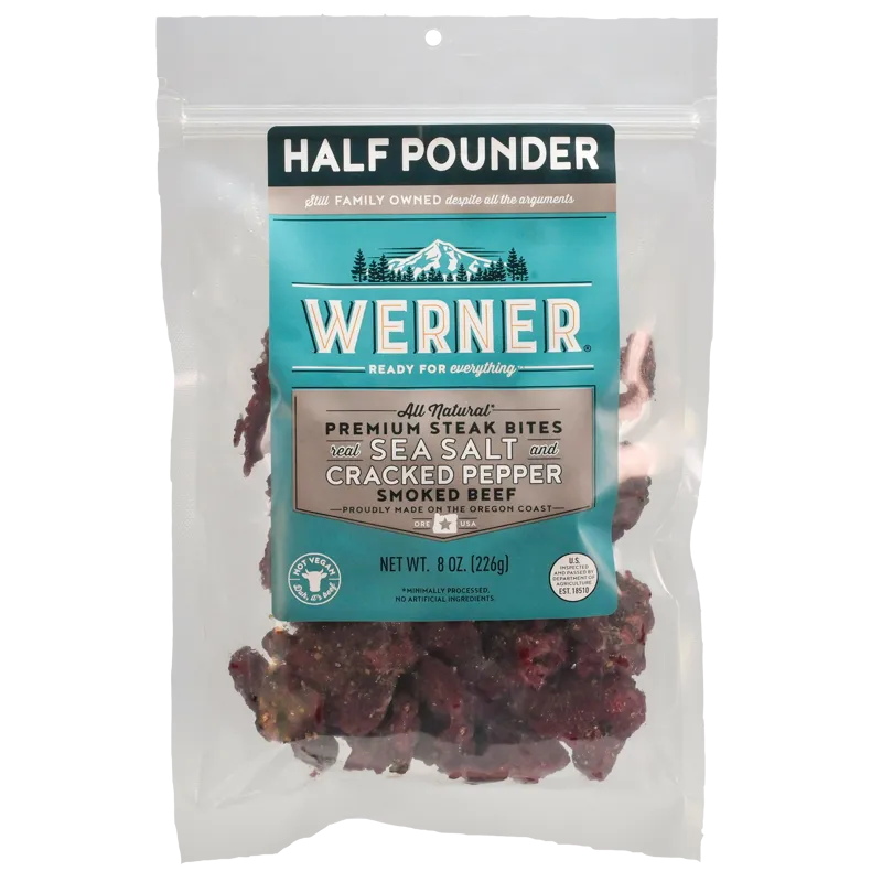 Werner Beef Jerky Sea Salt & Cracked Pepper view 1