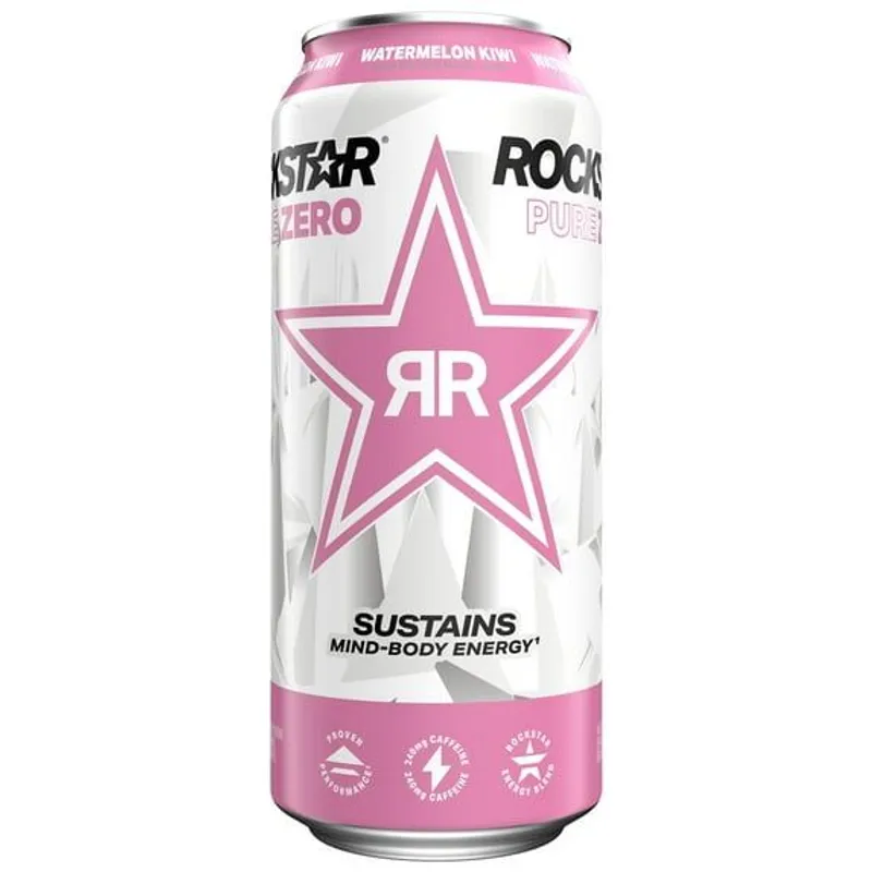 Rockstar Pure Zero Watermelon Kiwi view 1